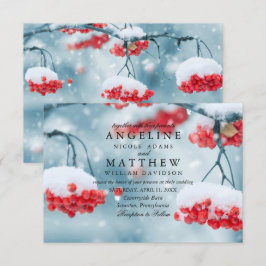 Convites Casamento com flocos de neve da Terra Maravilha El