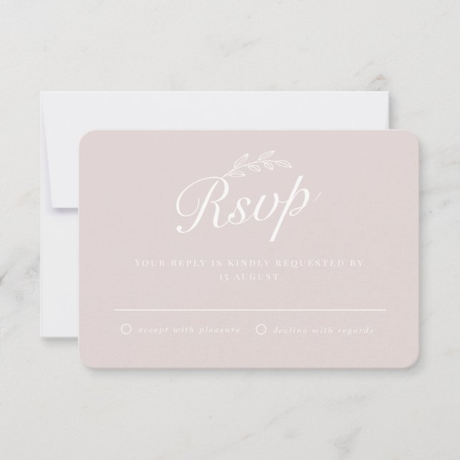 Convites Casamento com Folha Botânica no Quintal Rústico Le (Frente)