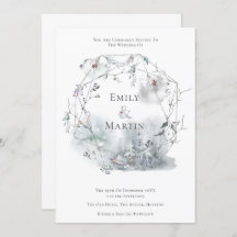 Casamento com Folhagem de inverno Berries Leaf