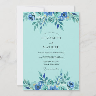 Convites Casamento com Folhagem Eucalipto Azul Esverdeado