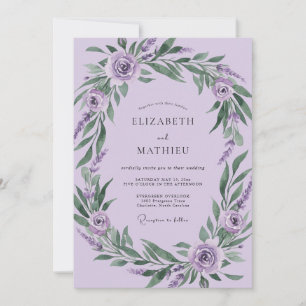 Convites Casamento com Folhagem Exuberante de Orquídea