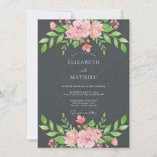 Convites Casamento com Folhas Macias e Carvão