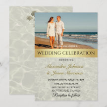 Casamento com Foto de Praia
