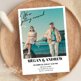 Convites Casamento com foto de vintage