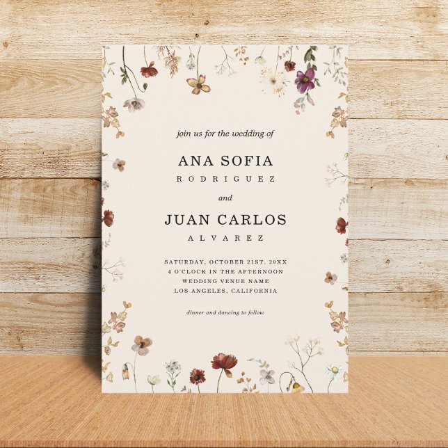 Convites Casamento com Foto do Código QR do Cream Garden Wi (Criador carregado)