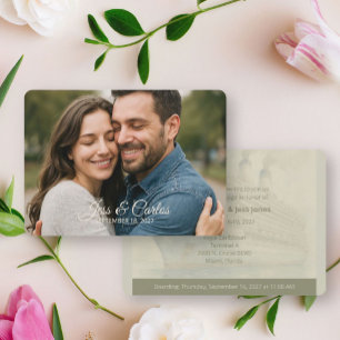 Convites Casamento com Foto Personalizada no Navio de Cruze