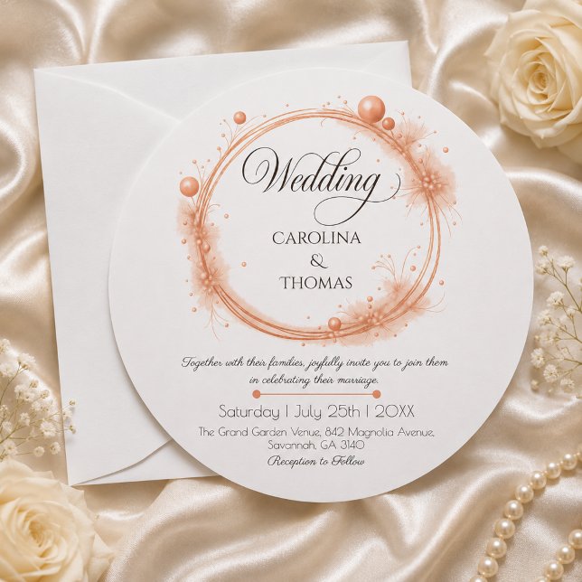 Convites Casamento com Grafismo em Caligrafia Elegante de P (Criador carregado)