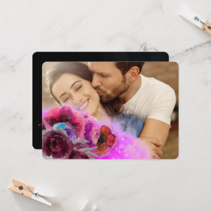 Convites Casamento com Imagens Florais 2 Fotos da Borgonha