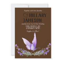 Casamento com Lavanda de Aquarela