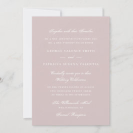 Convites Casamento com Letra Cursiva Rosa Elegante