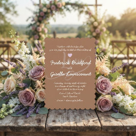Convites Casamento com Letra Manuscrita Elegante