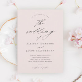 Convites Casamento com Letra Simples