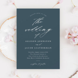 Convites Casamento com Letra Simples