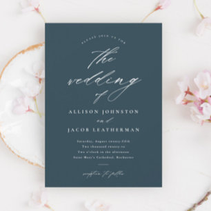 Convites Casamento com Letra Simples