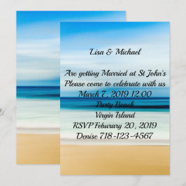 Convites Casamento com Mar de Areia de Praia