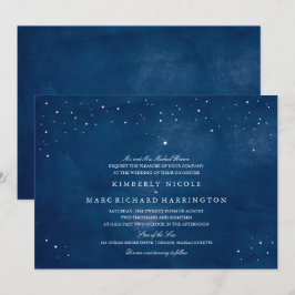 Convites Casamento com Marinho de Estrela Azul
