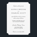 Convites Casamento com Modelo de tíquete simples de 5" x 7"<br><div class="desc">modelo de convite de casamento de 5" x 7" com forma de bilhete de na moda. Altere o texto para o seu próprio e clique em "Personalizar" para alterar as fontes,  a cor do texto,  a cor de fundo e adicionar as suas próprias designs ou fotografias.</div>