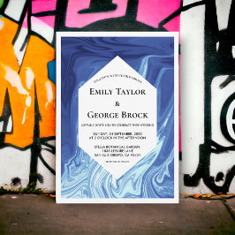 Convites Casamento com Na moda Abstrato de arte moderna