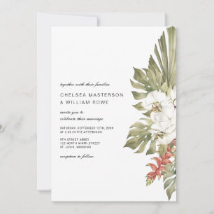 Convites Casamento com Orquídeas Tropicais