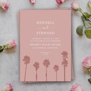 Convites Casamento com Palm Tree Romance Suite