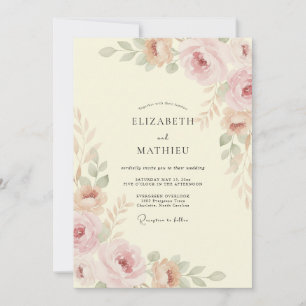Convites Casamento com Pétala de Apricot Champagne Suave