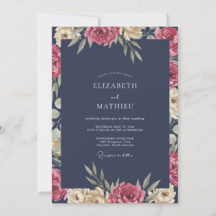 Convites Casamento com Pétala de Merlot Xisto