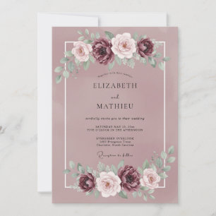 Convites Casamento com Pétala de Rosa Murcha e Suave