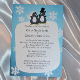 Convites Casamento com Pinguim Pinguin Toon Snowflake