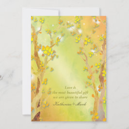 Convites Casamento com Portas de Árvore Mágicas Indie Outdo