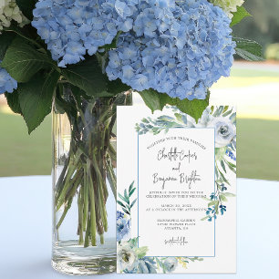 Convites Casamento com Primavera de Jardim Floral Branco El