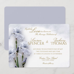 Convites Casamento com Primavera Iris Garden