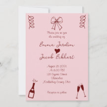 Casamento com Rabiscos Caprichosos Modernos