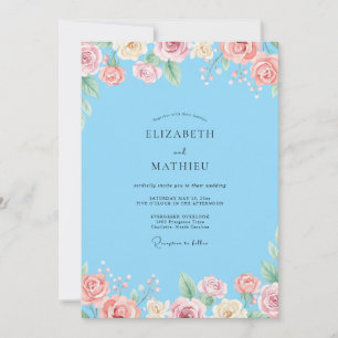 Convites Casamento com Ranunculus Eucalipto Céu Bege