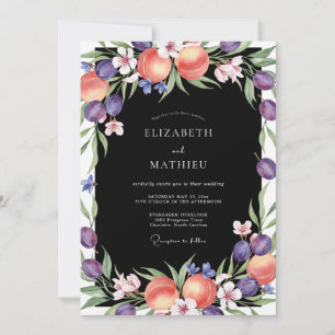 Convites Casamento com Ranunculus Eucalipto Roxo Amora Pret