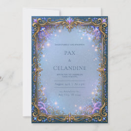 Convites Casamento com Renda Estrela Lavanda