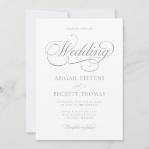 Convites Casamento com Roteiro Clássico Elegante