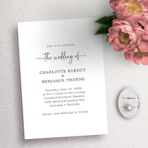 Casamento com Roteiro Preto e Branco