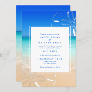 Convites Casamento com Sand Dollar Beach