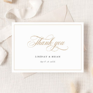 Convites Casamento com Script de Caligrafia Elegante Obriga