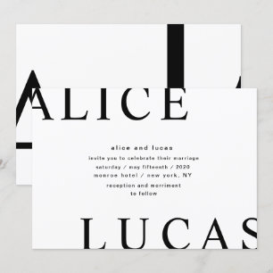 Convites casamento com script ultra moderno