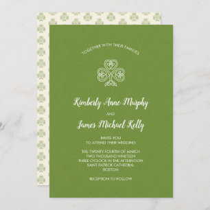 Convites Casamento com Shamrock Celtic Knot 2