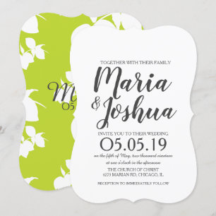 Convites Casamento com Silo de Limão Verde Brilhante Fresco
