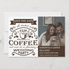 Convites Casamento com tema Café Retro Salve o design de Da