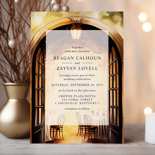 Convites Casamento com Tema de Speakeasy Lanterna da Meia-N (Criador carregado)