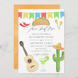 Convites Casamento com tema Fiesta Taco Mexicano