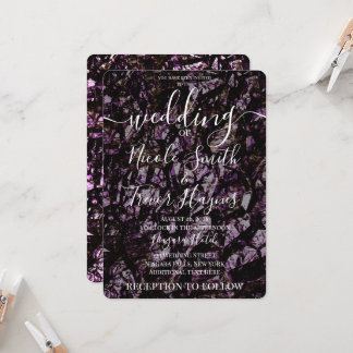 Convites Casamento com Textura Grunge Rochosa