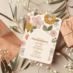 Convites Casamento com Tons Mogados Pensados do Retro Groov