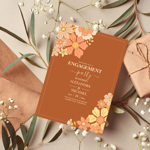 Convites Casamento com Tons Mogados Pensados do Retro Groov