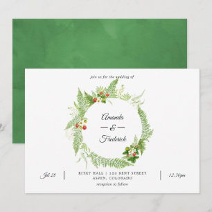 Convites Casamento com Vegetação Selvagem