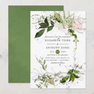Convites Casamento com Verde Água